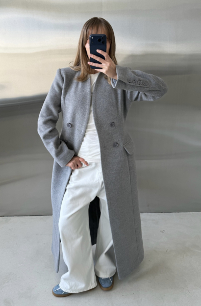 Пальто "Stephanie" серое