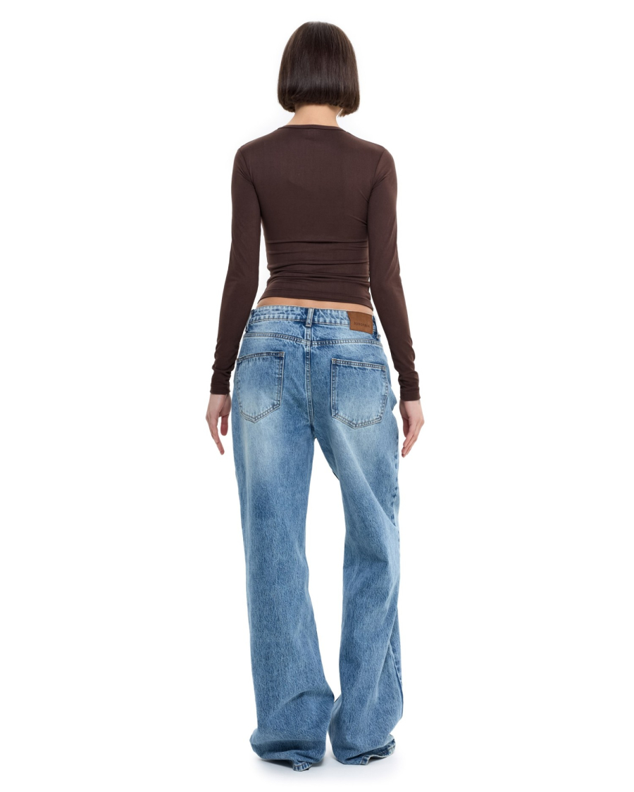 Лонгслив базовый Suborbia, цвет: коричневый, 005968 купить онлайн