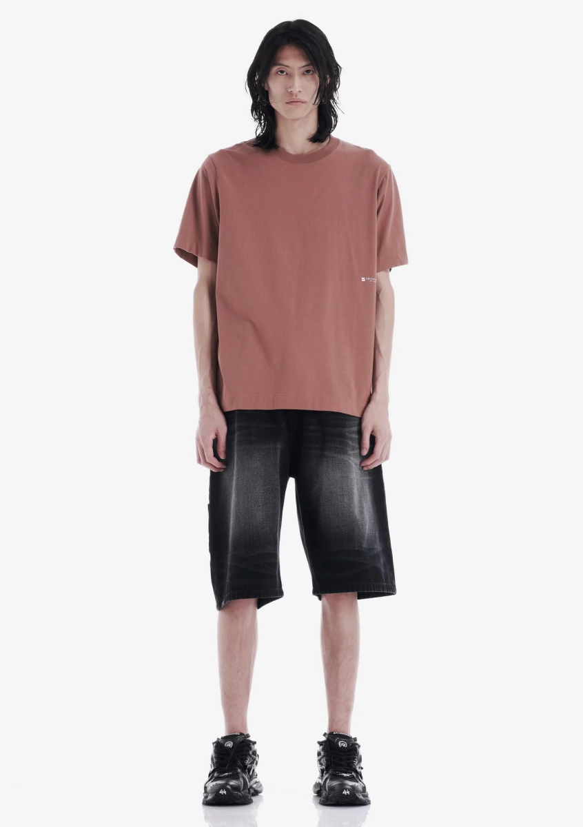 Футболка с принтом с эффектом скорости KRAKATAU, цвет: серо-терракотовый, Tm141-77 купить онлайн