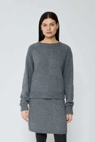 Джемпер кроп из смесового кашемира