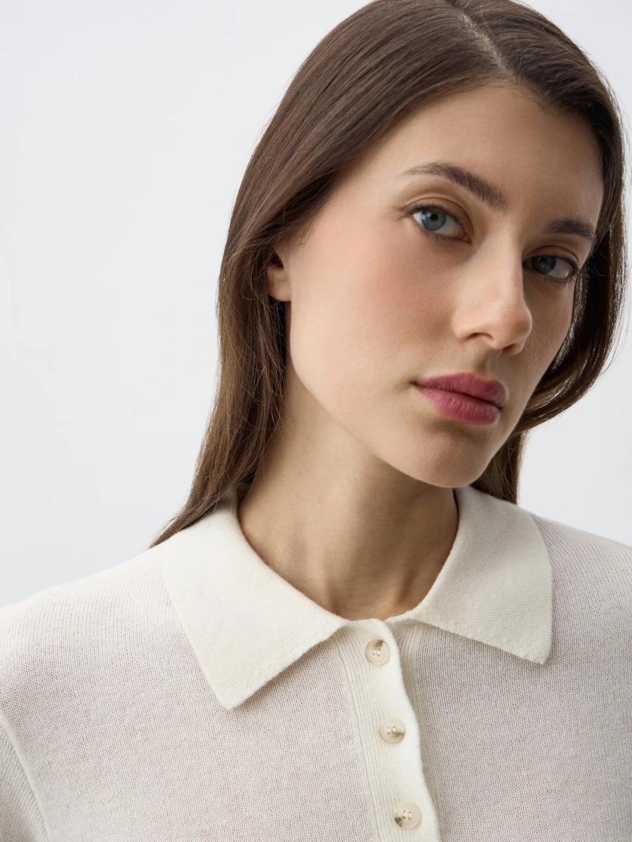 Джемпер-поло PERSIA ANNA PEKUN, цвет: белый, 40.2517.100 купить онлайн