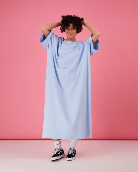 Платье-футболка TABOO, цвет: голубой, DrTh-Sky купить онлайн