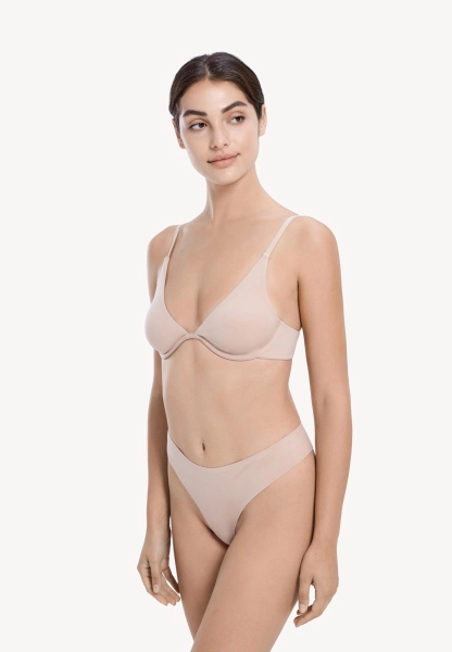Трусы женские стринги из полиамида MUTED, цвет: бежевый 905474.WPAN0017-Beige купить онлайн