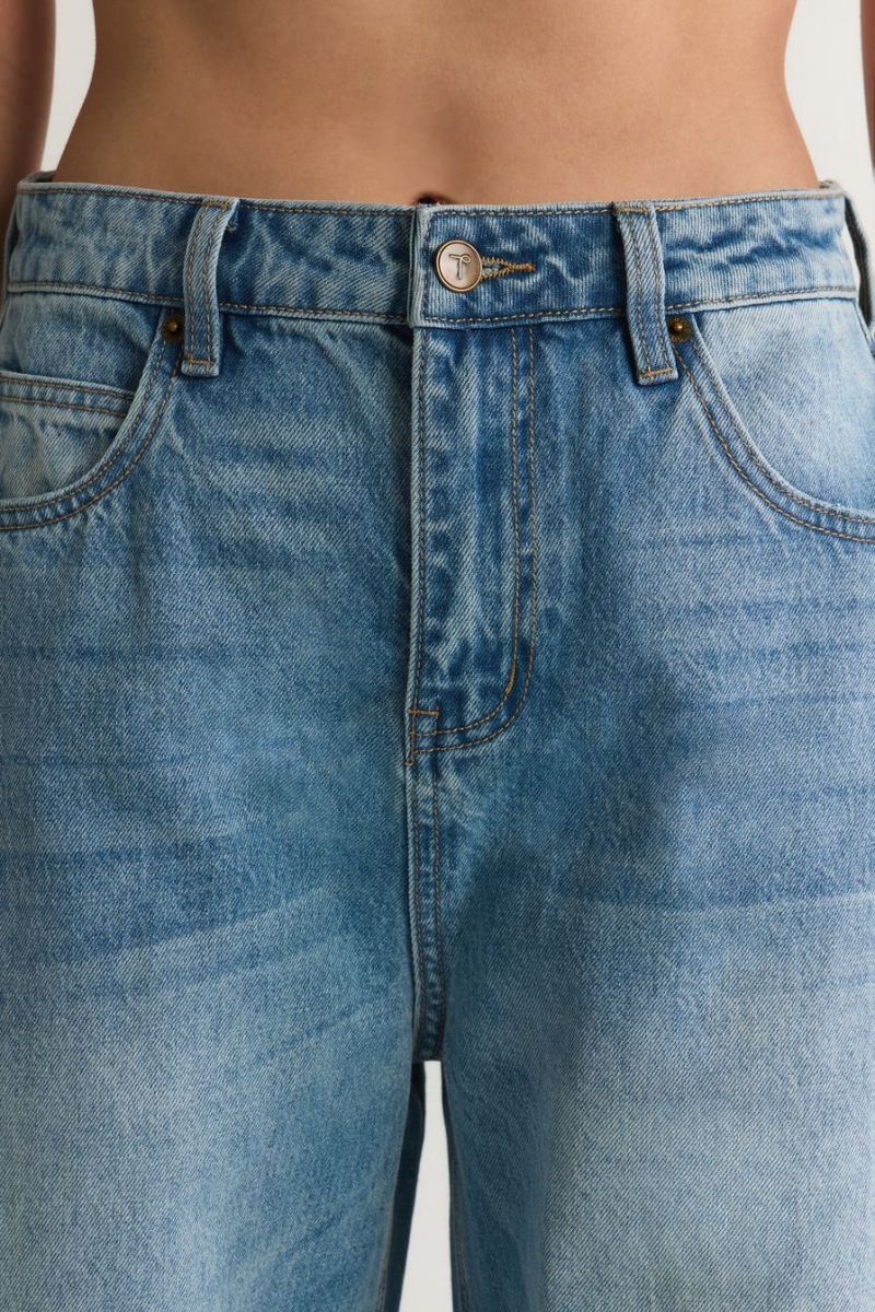 Джинсы из 100% хлопка TOPTOP, цвет: голубой, TT.036.18849.600 купить онлайн