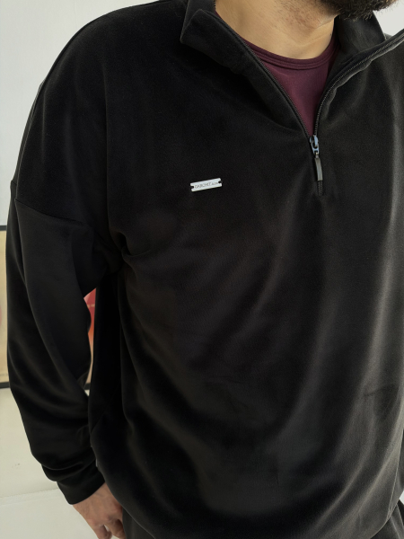 Анорак Велюр мужской GARCHIT, цвет: Черный, GARVelMenBlAn купить онлайн