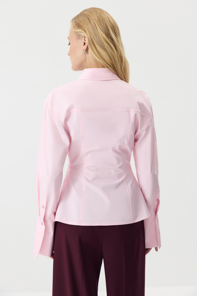 Рубашка приталенная из хлопка Charmstore, цвет: розовый, 112-45546-221 купить онлайн