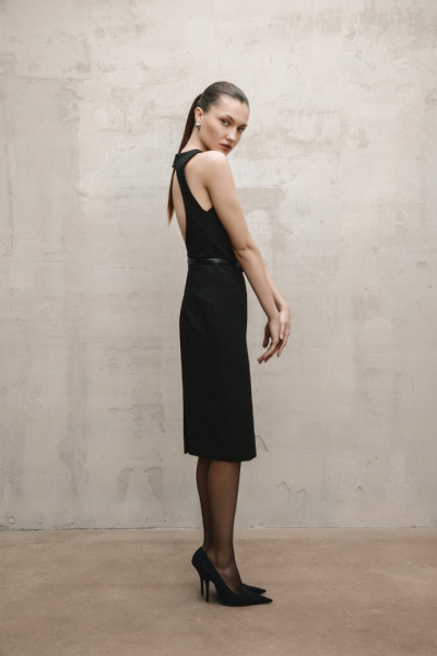 Платье BLACK TIE Autentiments, цвет: Черный, T000002819 со скидкой купить онлайн