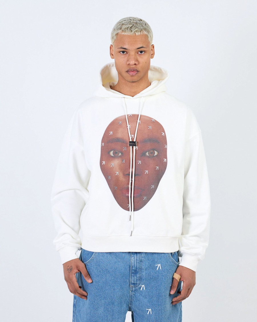 Худи LUNA FACE 495GR WHITE ASIA ST 71, цвет: белый, Ast71.hood-Lunaface-wh купить онлайн