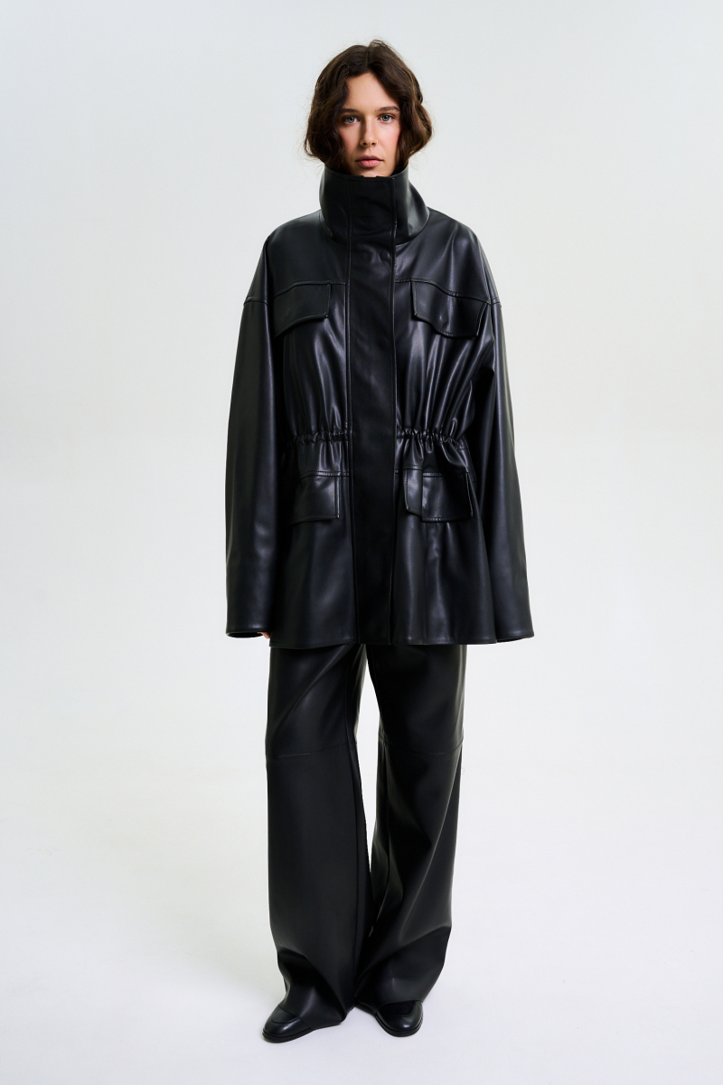 Парка из экокожи BLACK Label .B, цвет: black, Jc.33.5.5924/2BLC купить онлайн