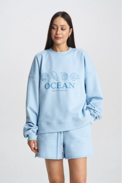 Свитшот OCEAN Light Blue