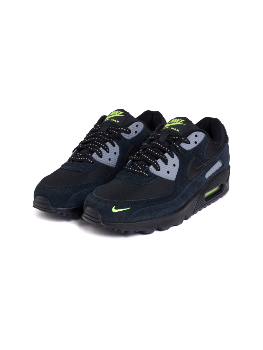 Кроссовки мужские Nike Air Max 90 "Obsidian Black Volt" NKDADDYS SNEAKERS, цвет: синий FQ2377-001 купить онлайн