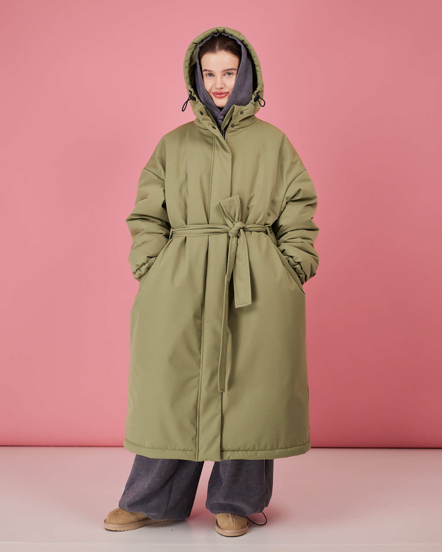 Плащ лавр зима TABOO, цвет: зеленый, Pllavr купить онлайн