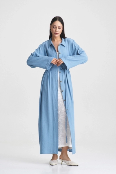 Платье-рубашка Sky Blue Erist store, цвет: голубой, НФ-00001989 купить онлайн