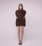 Платье DARK BROWN PELERINE Trimpol, цвет: коричневый 00-00000310 |новая коллекция купить онлайн