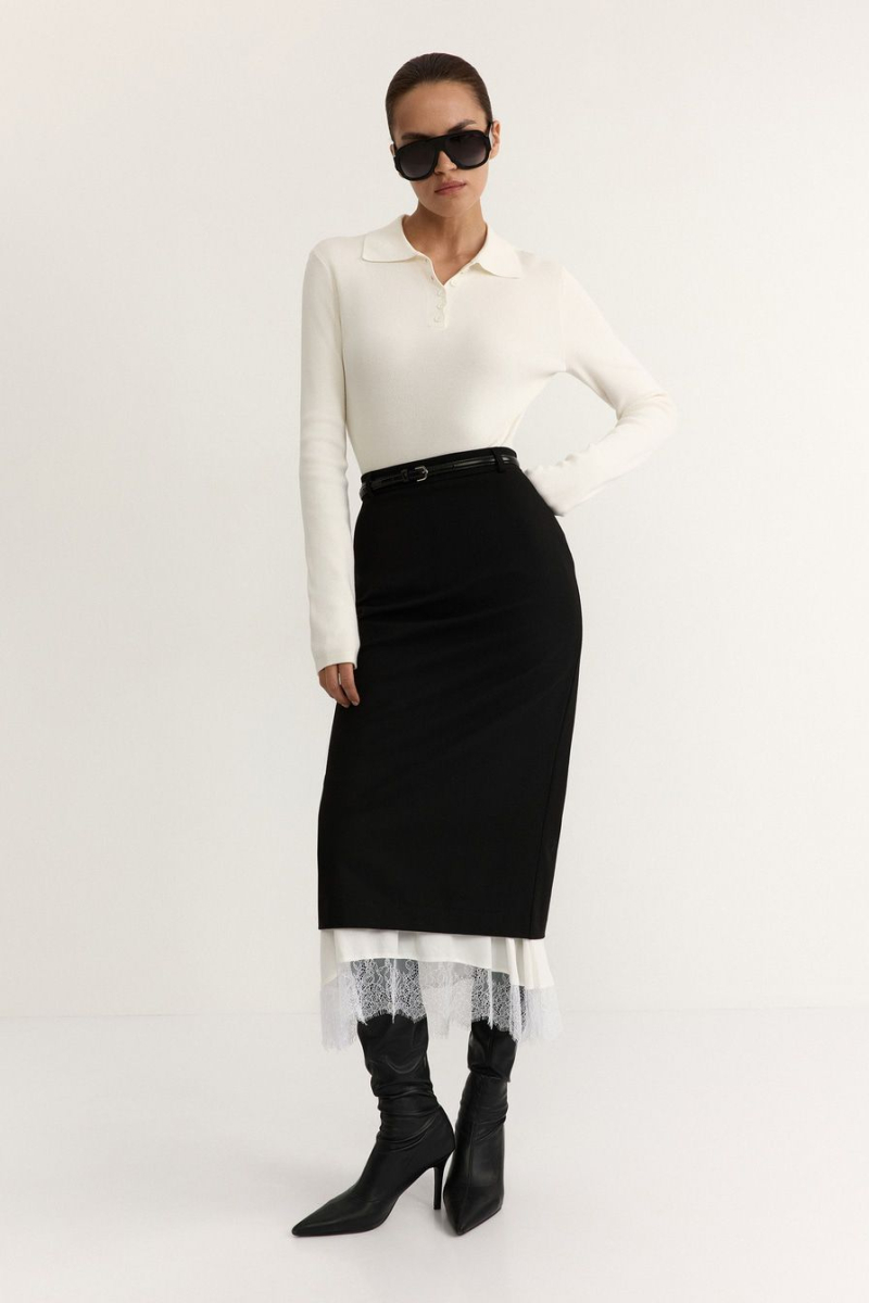 Юбка из смесовой вискозы