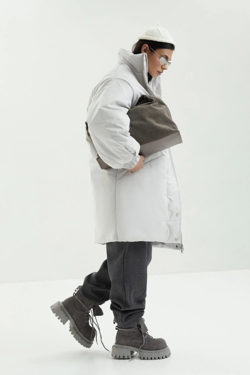 Пуховик SAGE marte, цвет: Светло-серый,  купить онлайн