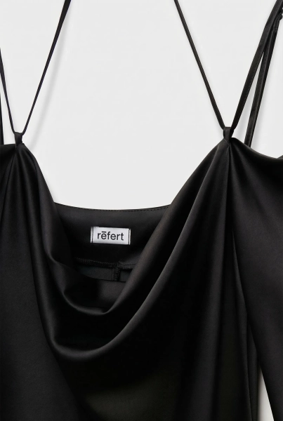 Платье с качелью и на бретелях REFERT, цвет: Черный, 08-4062/1-2511 купить онлайн