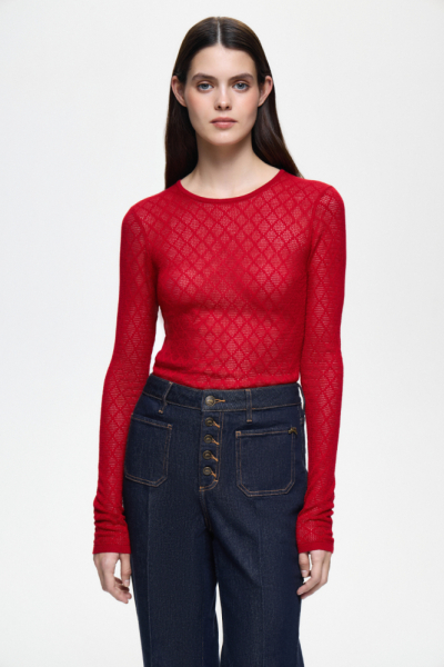 Джемпер ажурный