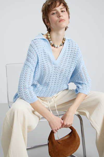 Джемпер - поло MIA AIM, цвет: голубой, MIA780 купить онлайн