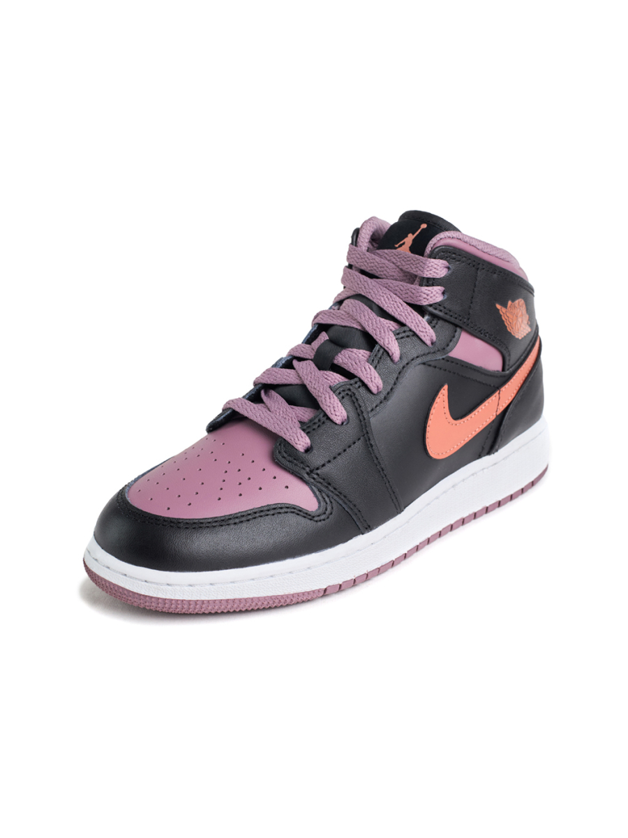 Кроссовки подростковые Jordan 1 Mid SE "Black Sky J Mauve" NKDADDYS SNEAKERS, цвет: Чёрный FB9909-008 купить онлайн