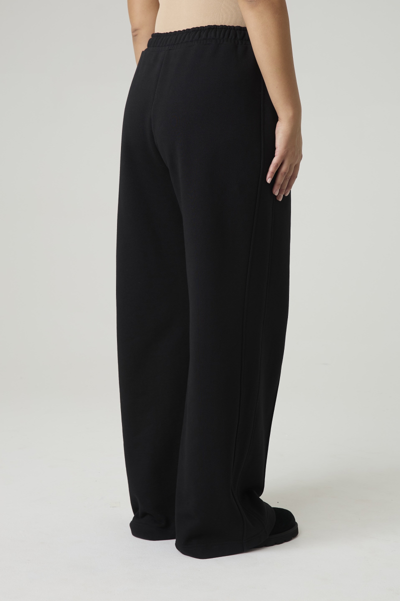 Брюки широкие из футера 4forms, цвет: Черный, 65477 купить онлайн