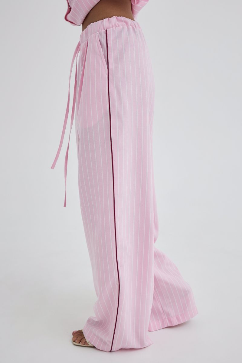 Брюки из хлопка Shtripling, цвет: розовый, SHPNT013PINK купить онлайн