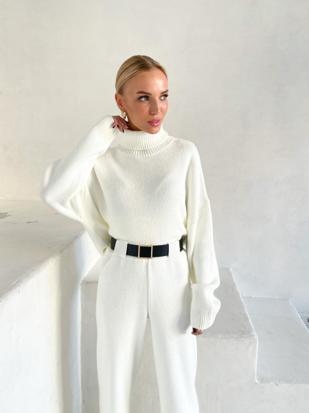 Костюм: свитер с брюками I.B.W., цвет: молочный, KJ131 купить онлайн