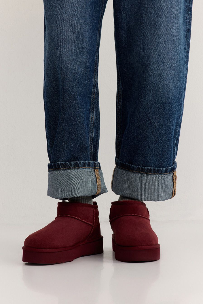 Угги из натуральной замши Lera Nena, цвет: Бордовый LN.405.19111.330 купить онлайн