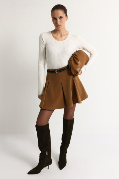 Юбка из экозамши