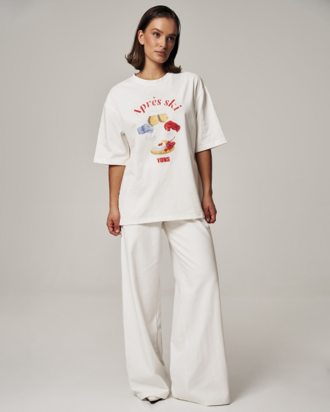 Футболка APRES SKI MILK YONS, цвет: молочный, YO-758 купить онлайн