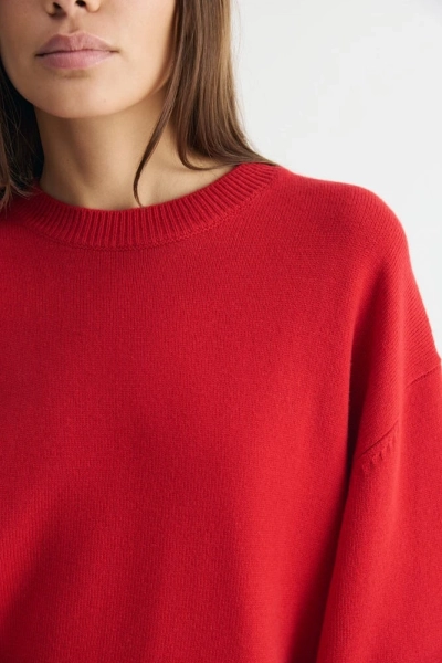 Джемпер базовый из шерсти Daisyknit, цвет: красный  |новая коллекция купить онлайн