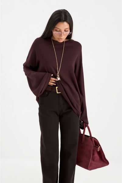 Лонгслив base MIA AIM, цвет: шоколадный, MIA620 купить онлайн