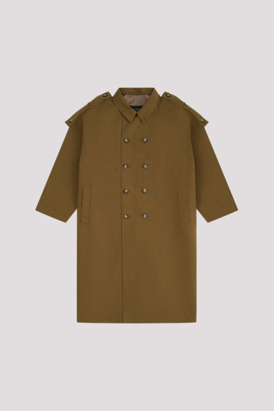 Двубортный тренч ГОША РУБЧИНСКИЙ, цвет: хаки, TC_0501_khaki купить онлайн