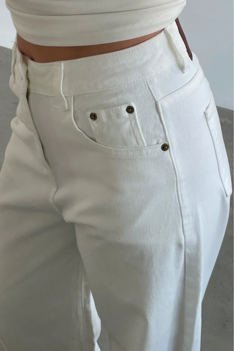 Джинсы свободные Erist store, цвет: белый, НФ-00003367 купить онлайн