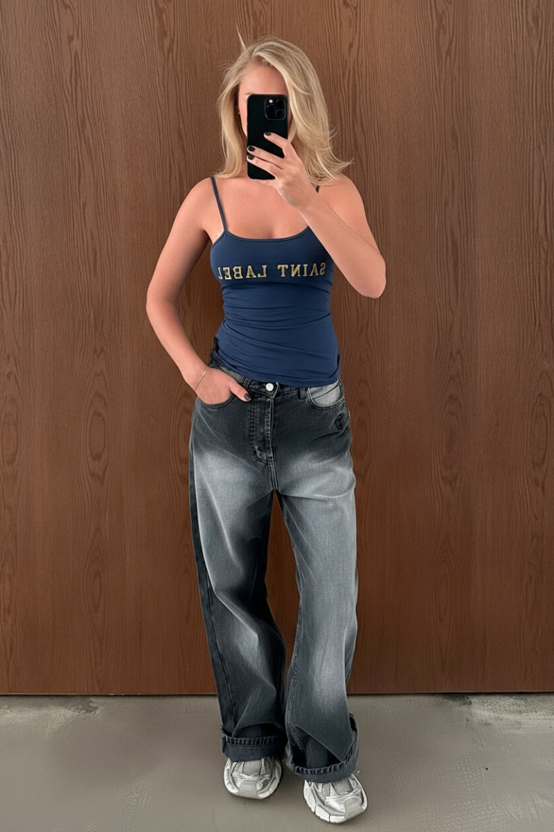 Майка на бретелях HRTG BLUE Label .B, цвет: blue, Tp.05.1.4104.0126BL купить онлайн