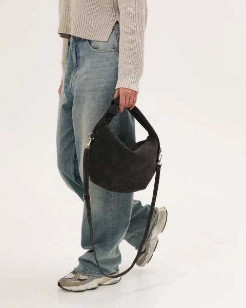 Сумка HOBO brand salad, цвет: florentia medium suede grey  купить онлайн