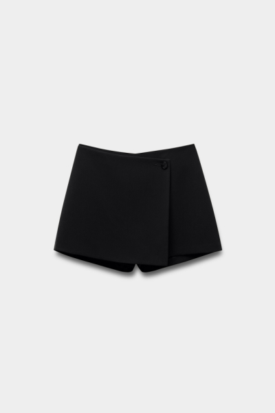 Юбка-шорты из костюмной ткани