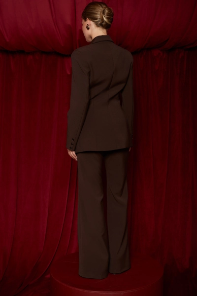 Брюки классические со стрелкой Ricoco, цвет: горький шоколад, 4067/4 купить онлайн