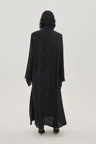 Платье в размытые цветы UNKE, цвет: Черный, 2601D012V_BL купить онлайн