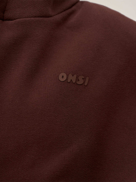 Crop Худи утепленное с кулиской ONSI, цвет: chocolate,  купить онлайн