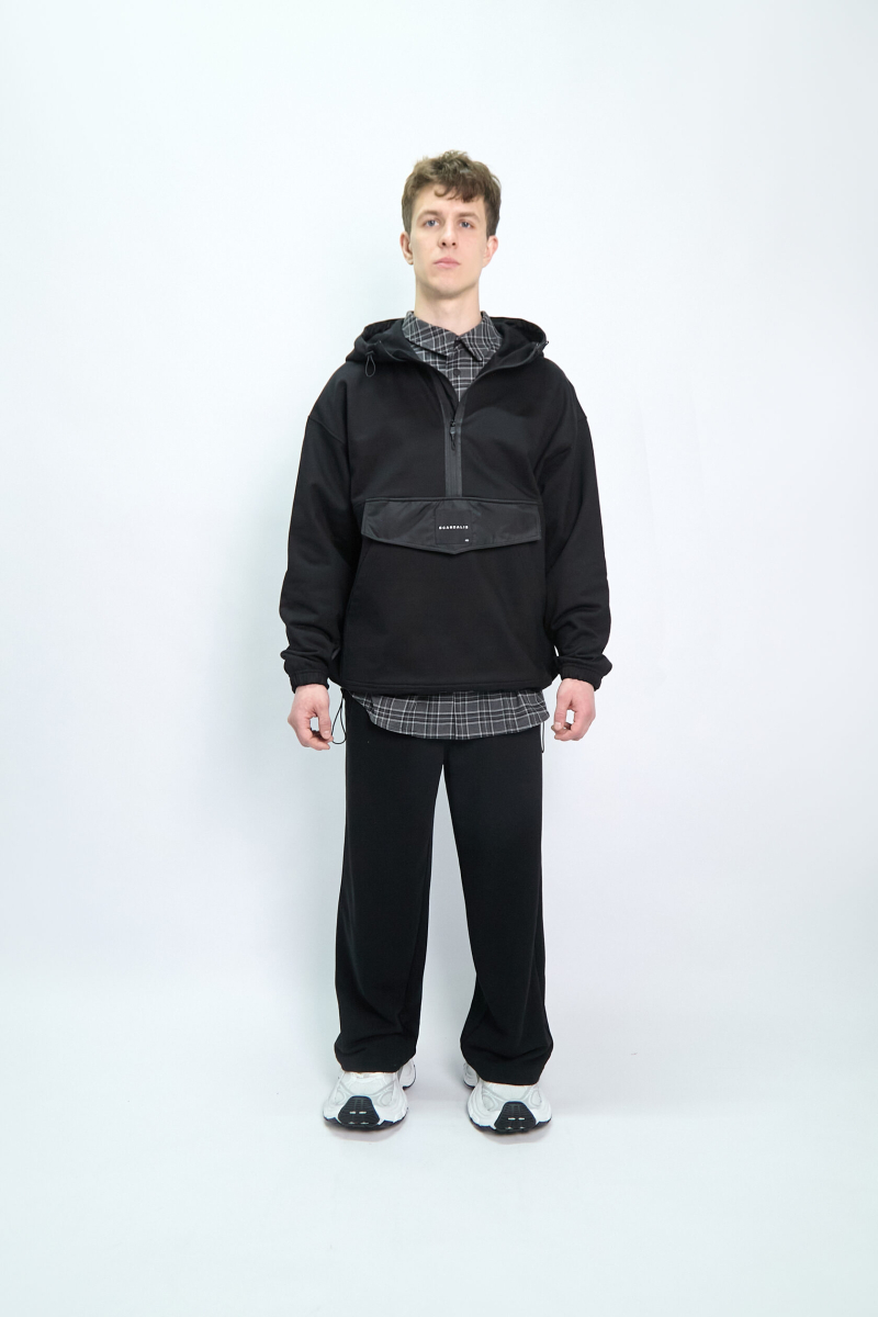Худи-анорак с капюшоном SCANDALIS, цвет: Черный, АНЧ005а купить онлайн