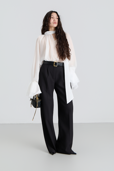 Блуза из вуали MIA AIM, цвет: белый, MIA647 купить онлайн