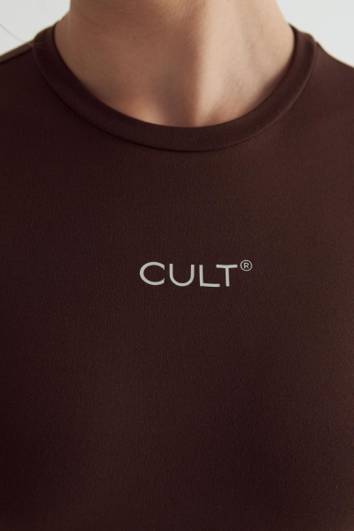 Боди с рукавом Flitter CULT, цвет: коричневый,  купить онлайн