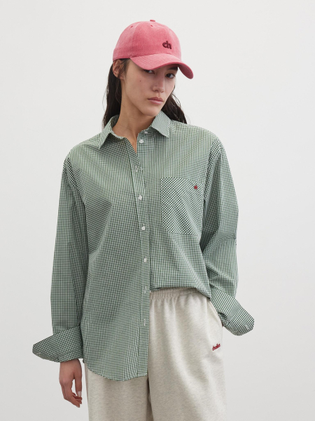 Рубашка в клетку Chaika, цвет: зеленый, SS26BL03-180 купить онлайн