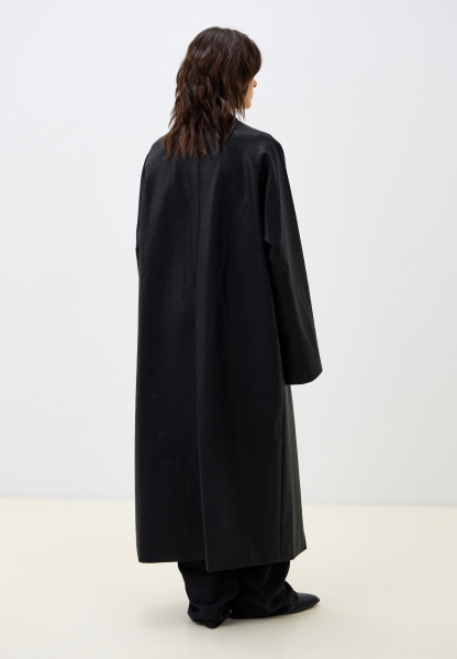 Кожаный тренч ENEVOO, цвет: Черный, 03549 купить онлайн