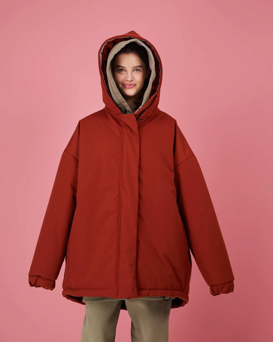 Бомбер махагон зима TABOO, цвет: махагон, Bmah купить онлайн