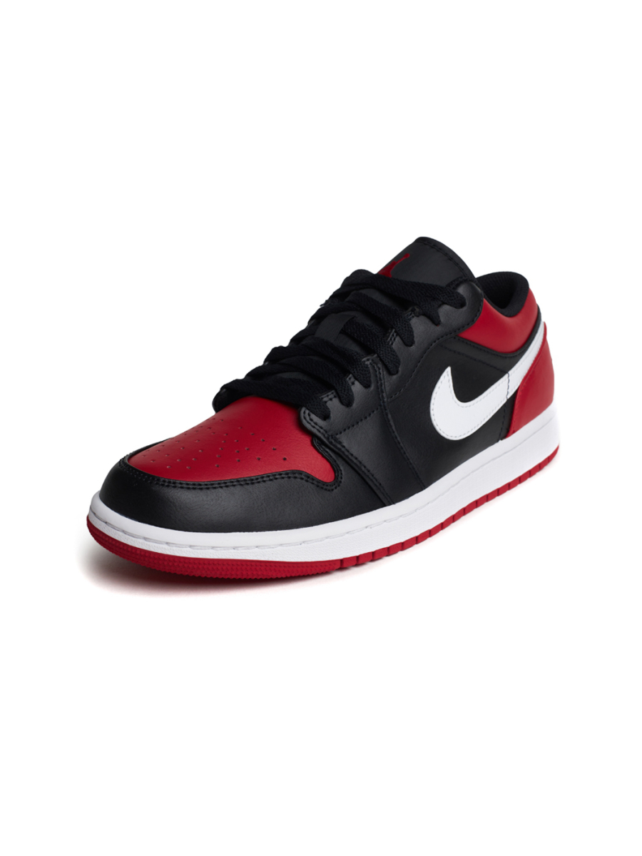 Кроссовки мужские Jordan 1 Low "Alternate Bred Toe" NKDADDYS SNEAKERS, цвет: красный 553558-066 купить онлайн