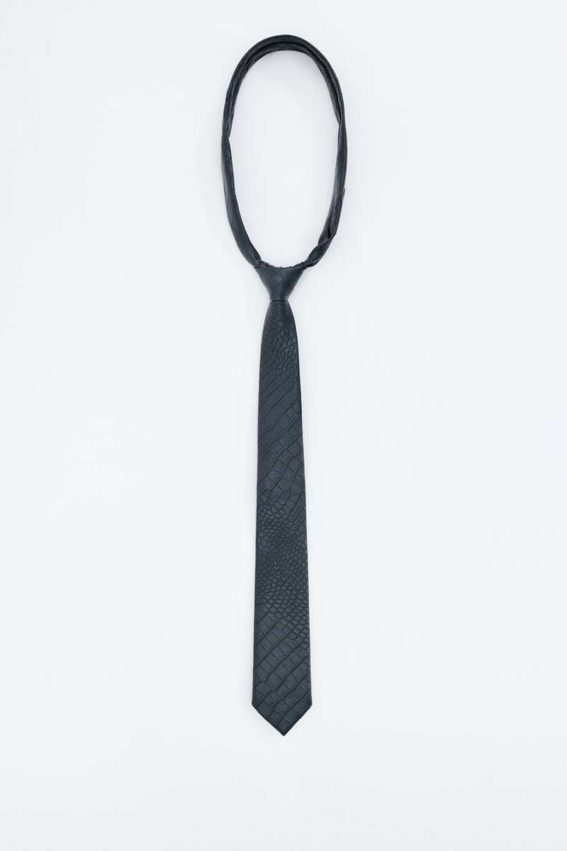 Галстук из экокожи TOPTOP, цвет: Черный TT.615.16475.900 купить онлайн