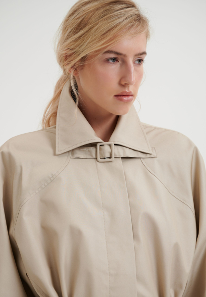 Тренч укороченный CHUBA, цвет: бежевый,  купить онлайн