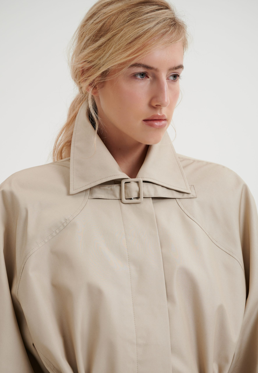 Тренч укороченный CHUBA, цвет: бежевый,  купить онлайн